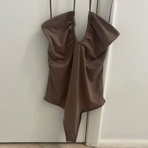 Halter neck bodysuit